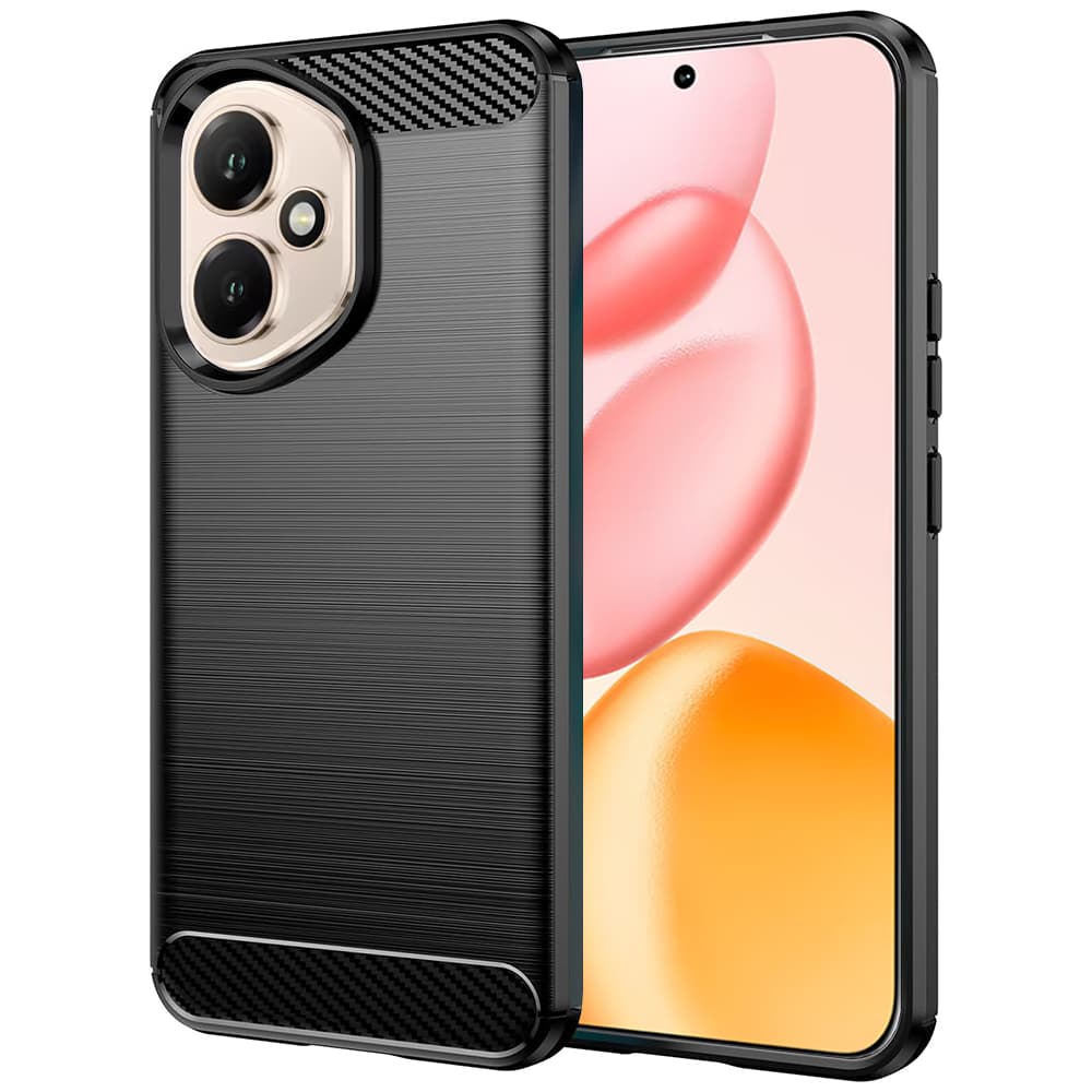 Pouzdro Techsuit Carbon Silicone Honor 400 černé - náhled 1