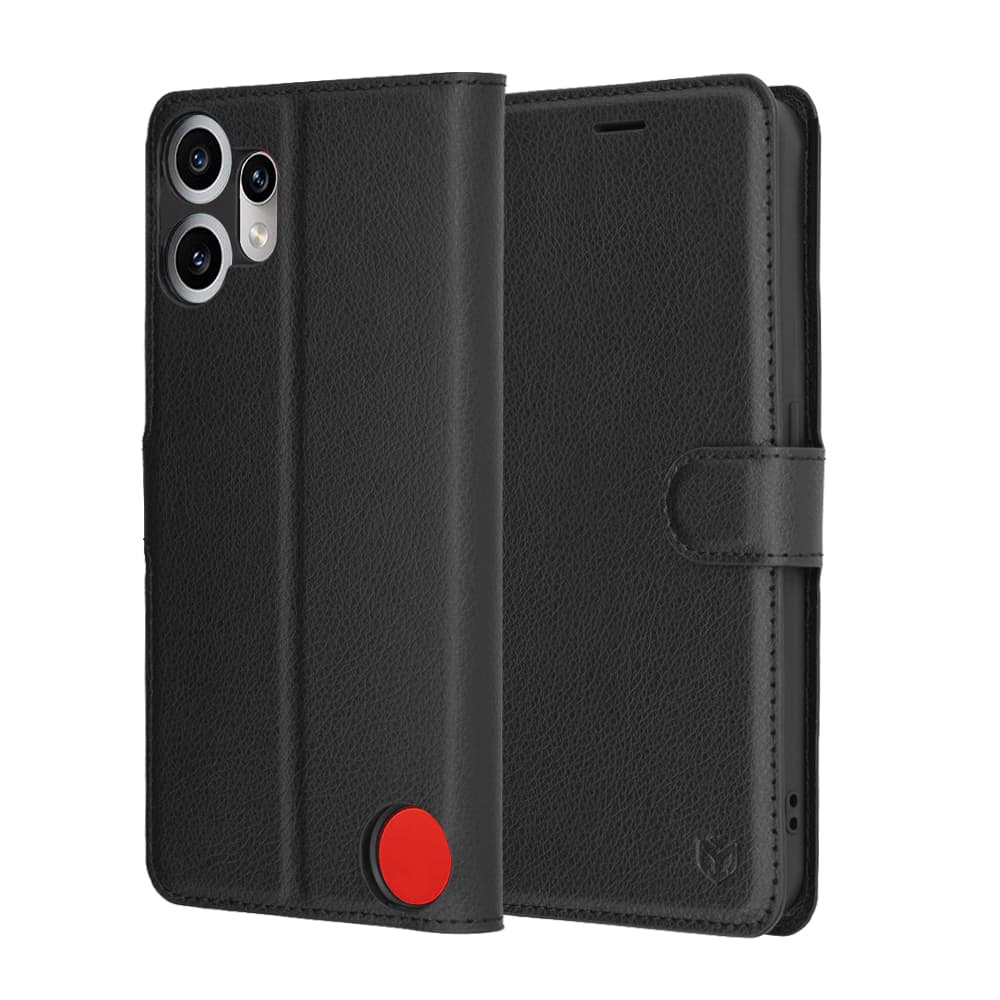 Kožené pouzdro Techsuit Nothing CMF Phone 2 Pro černé - náhled 1