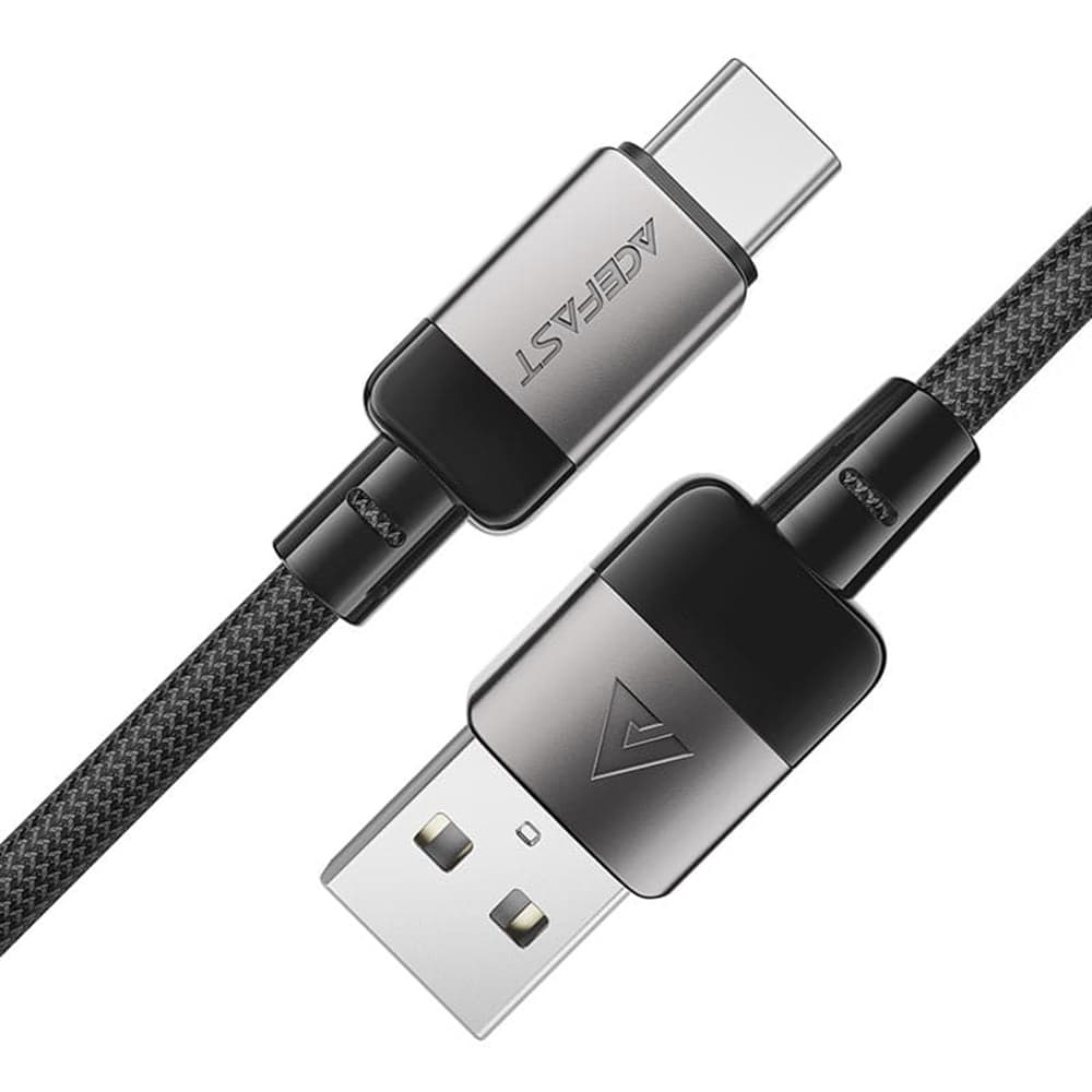 Acefast Datový kabel C9-04 USB na Type-C Rychlé nabíjení 1.2m černý - náhled 1