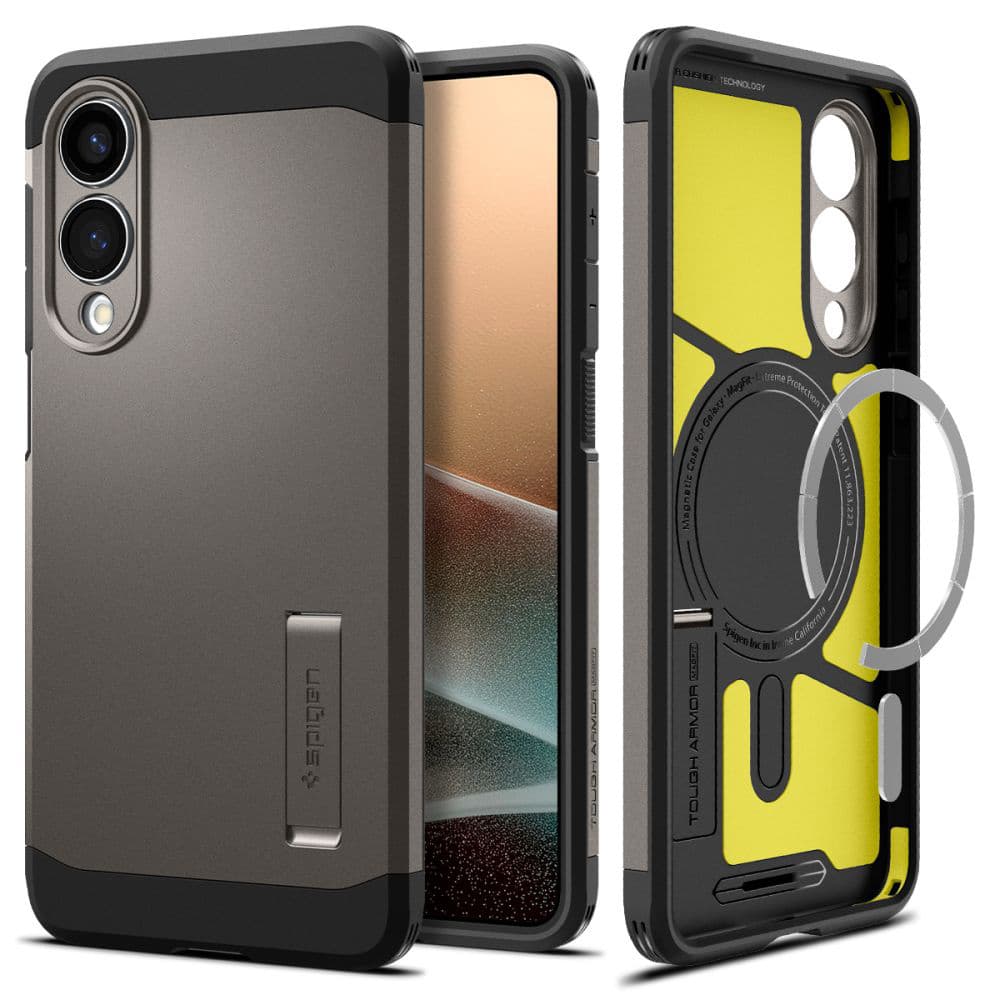 Spigen Tough Armor MagSafe pro Samsung Galaxy S25 Edge v šedé barvě - náhled 1