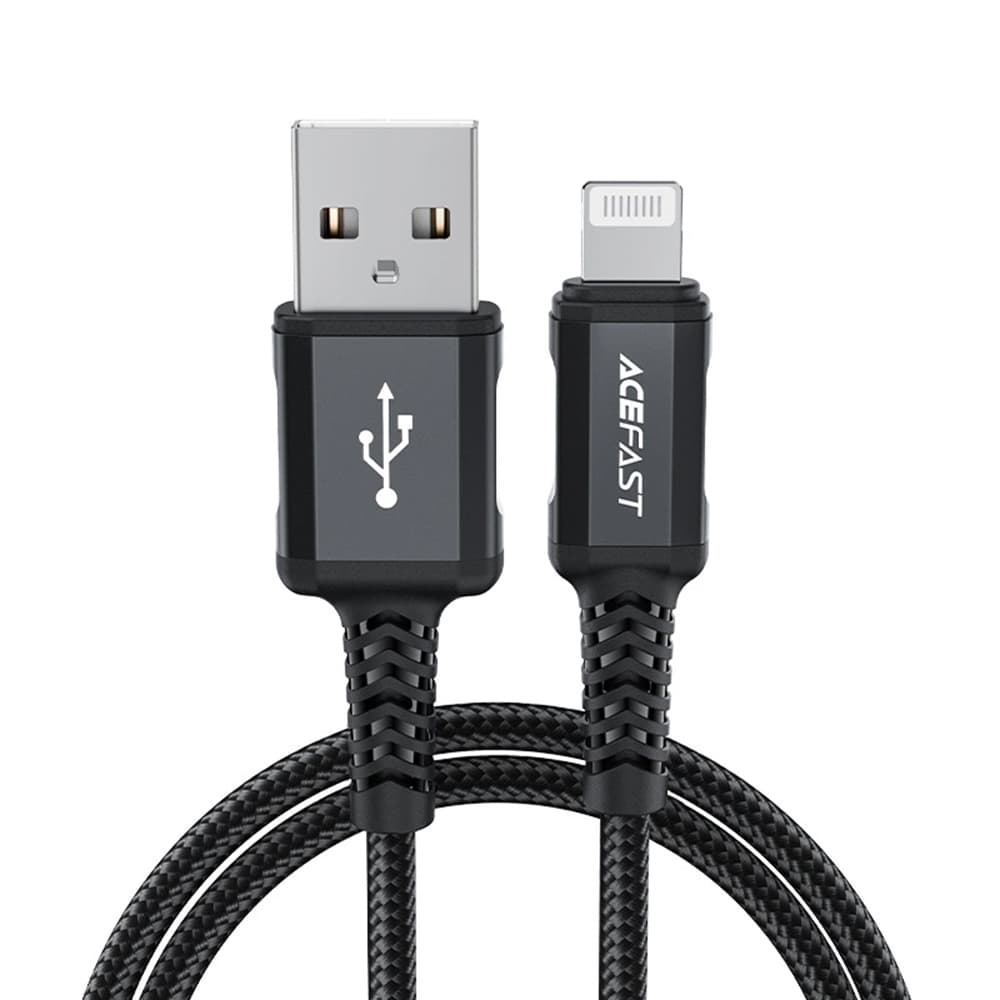Acefast Datový kabel C4-02 Rychlé nabíjení USB na Lightning 1.8m černý - náhled 1