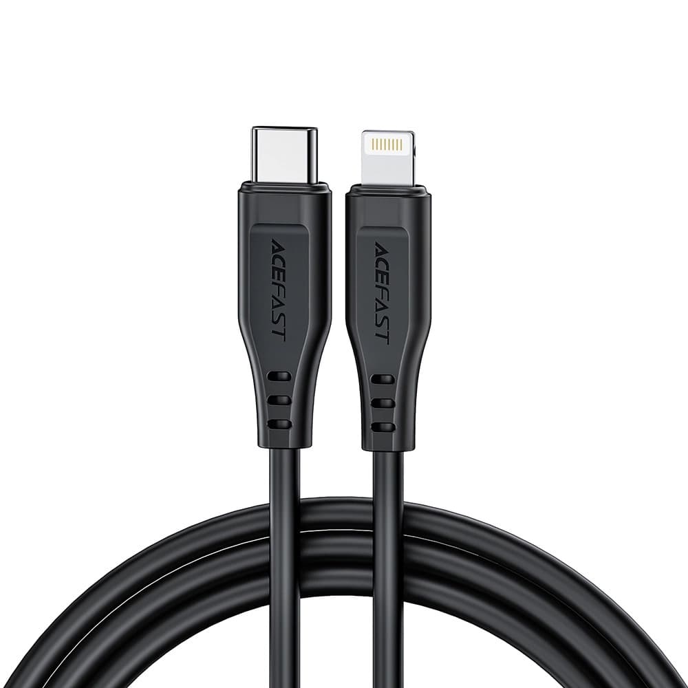 Acefast Datový kabel C3-01 Type-C na Lightning 30W 3A Rychlé nabíjení 1.2m černý - náhled 1
