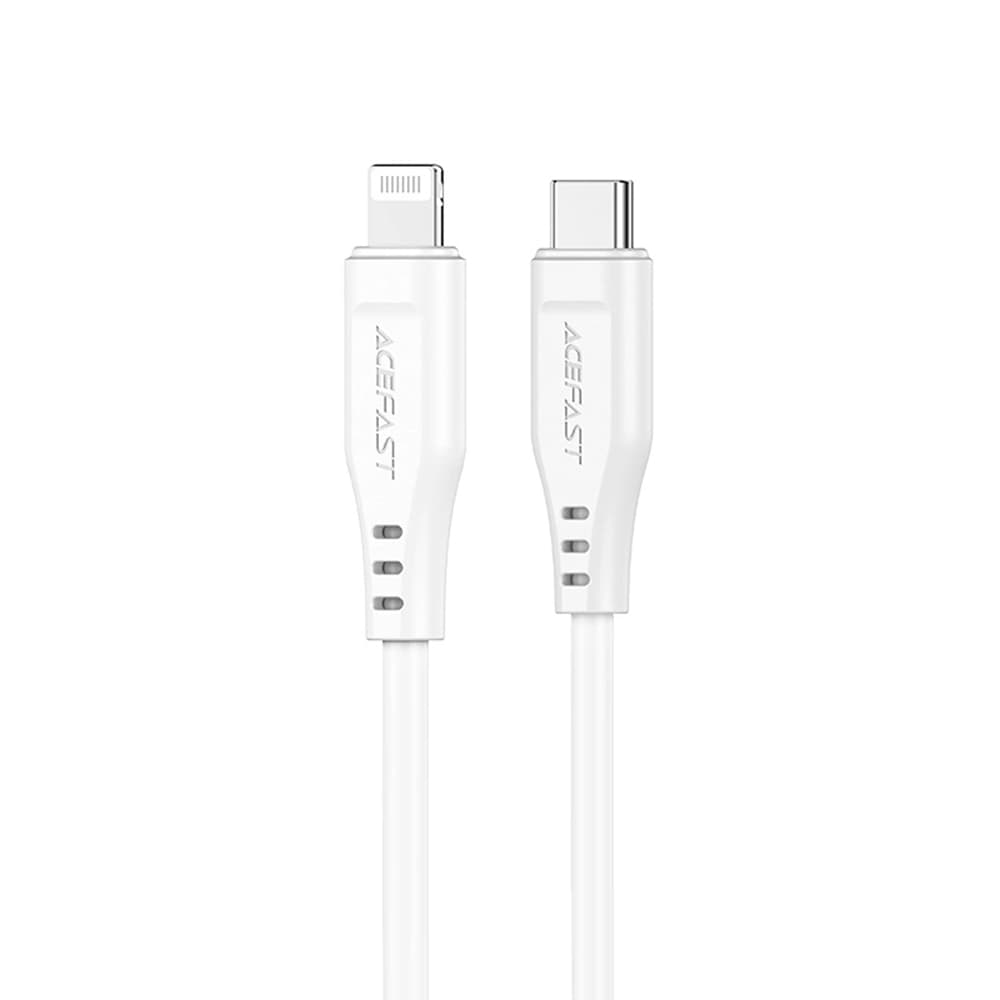 Acefast Datový kabel C3-01 Type-C na Lightning 30W 3A Rychlé nabíjení 1.2m Bílá - náhled 1