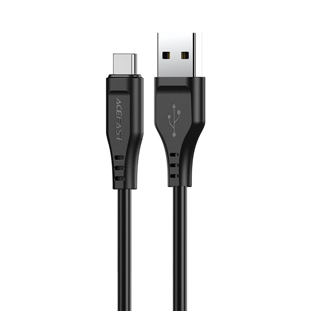 Acefast Data Cable C3-03 USB na Type-C 60W 3A Rychlé nabíjení 1.2m černá - náhled 1