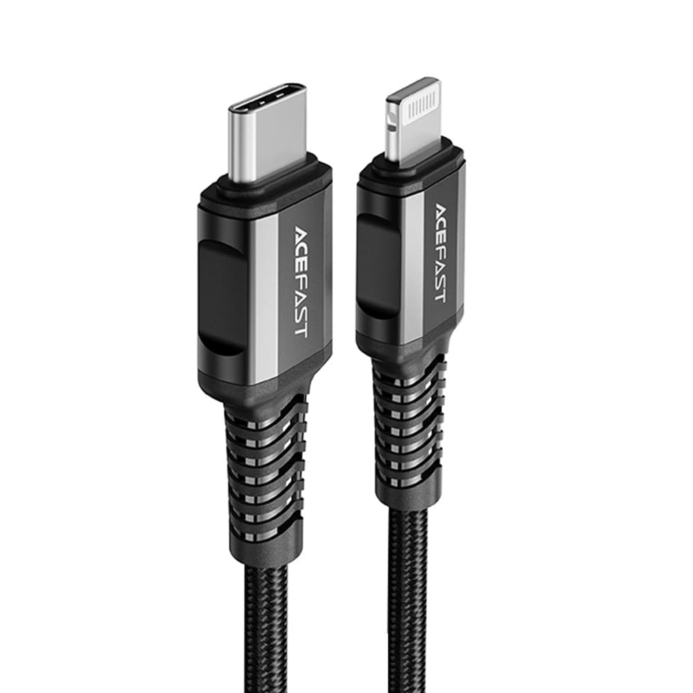 Acefast Datový kabel C1-01 Type-C na Lightning 30W 3A MFi 1.2m černý - náhled 1