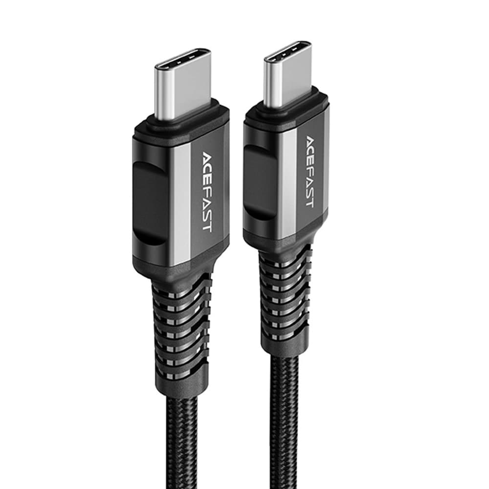 Acefast - Datový kabel (C1-03) - Type-C na Type-C 60W 20V/3A Rychlé nabíjení Nylonový opletený 1.2m Černý - náhled 1
