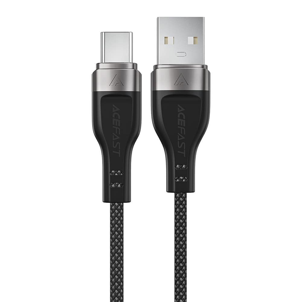 Acefast Data Cable C11-04 Magnetické navíjení Rychlé nabíjení USB na Type-C 3A Nastavitelná délka 1.2m černá - náhled 1