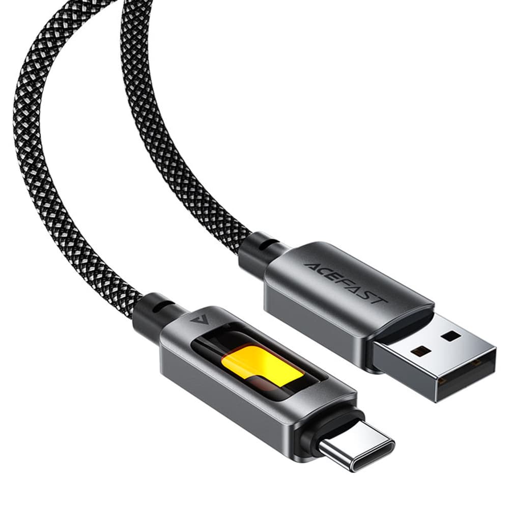 Acefast Datový kabel C21-04 Rychlé nabíjení USB na Type-C 1.2m černý - náhled 1