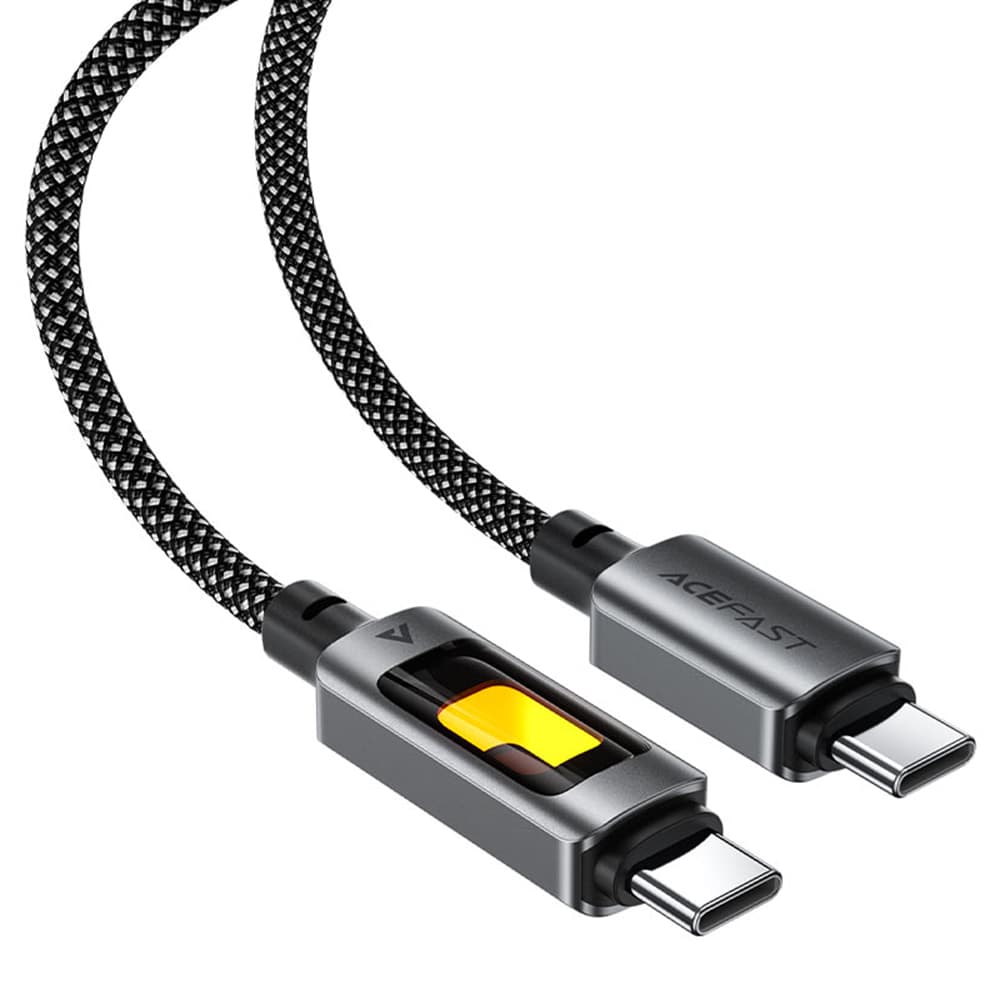 Acefast Data Cable C21-03 Rychlonabíjecí Type-C na Type-C 60W 3A 1.2m černý - náhled 1