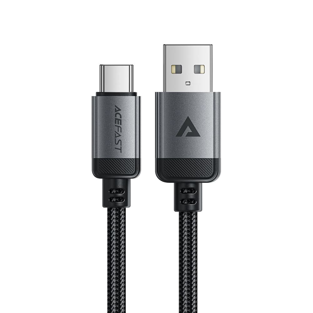 Acefast Data Cable C20-04 USB na Type-C 3A rychlé nabíjení odolný nylon 1.2m černý - náhled 1