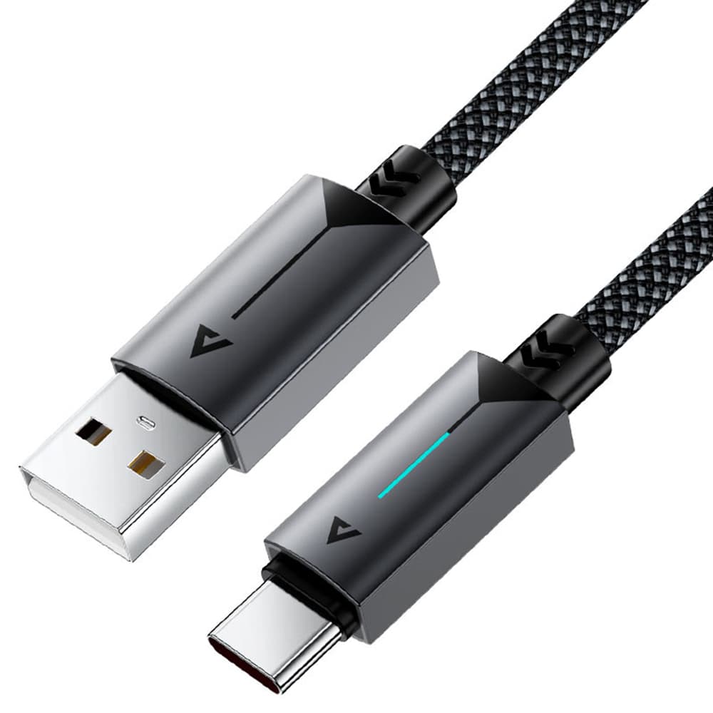 Acefast Data Cable C19-04 USB na Type-C Rychlonabíjecí 3A Odolný 1.2m Černý - náhled 1