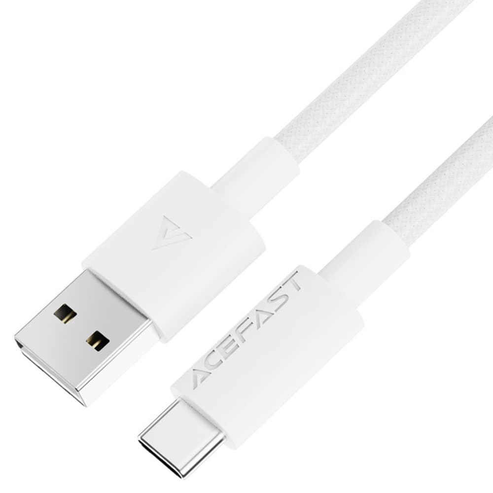 Acefast Datový kabel USB na Type-C Rychlonabíjecí 3A Odolný 1.2m Bílý - náhled 1