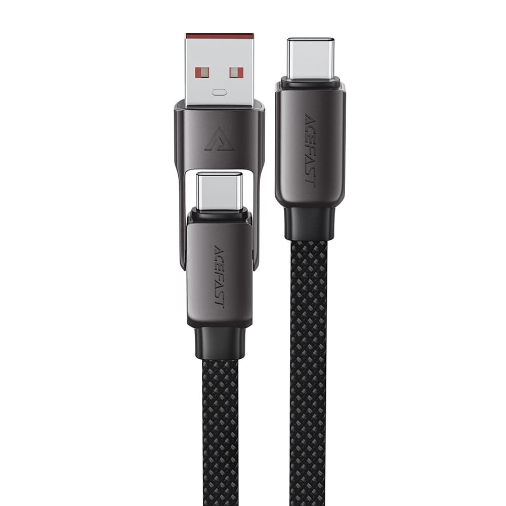 Acefast Datový kabel C13-05 Rychlonabíjecí Type-C na USB Type-C 0.2m černý - náhled 1