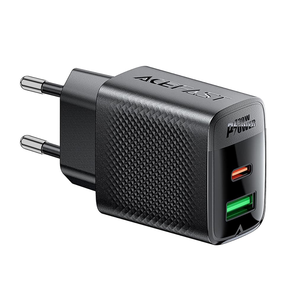 Nabíječka na zeď Acefast A98 GaN rychlé nabíjení USB Type-C 30W černá - náhled 1