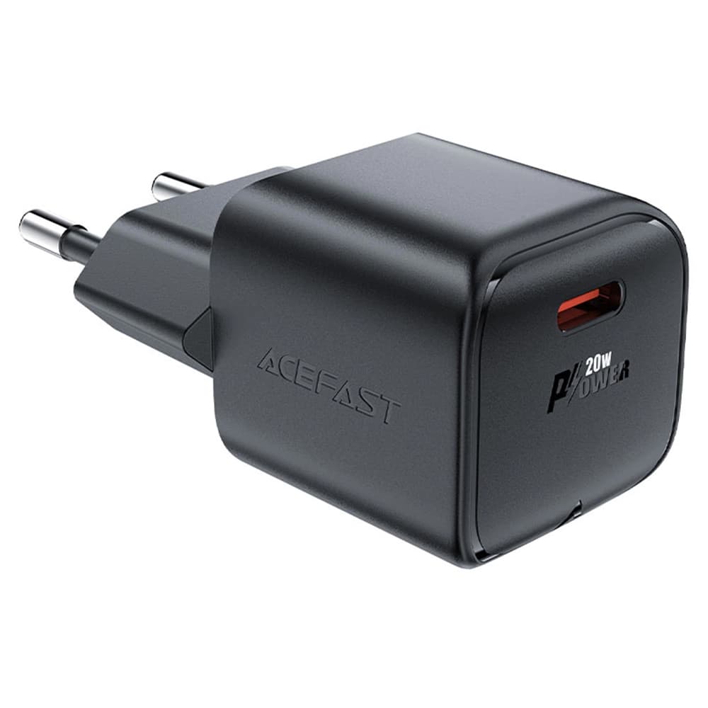 Acefast Wall Charger Mini A73 GaN technologie PD20W malý design černá - náhled 1