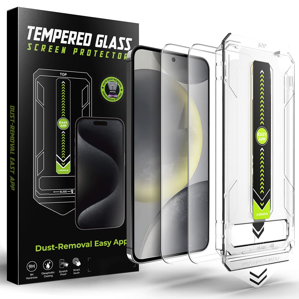 Techsuit TitanGlass CrystalHD (2 ks) pro Samsung Galaxy S25 Plus S24 Plus čirý - náhled 1