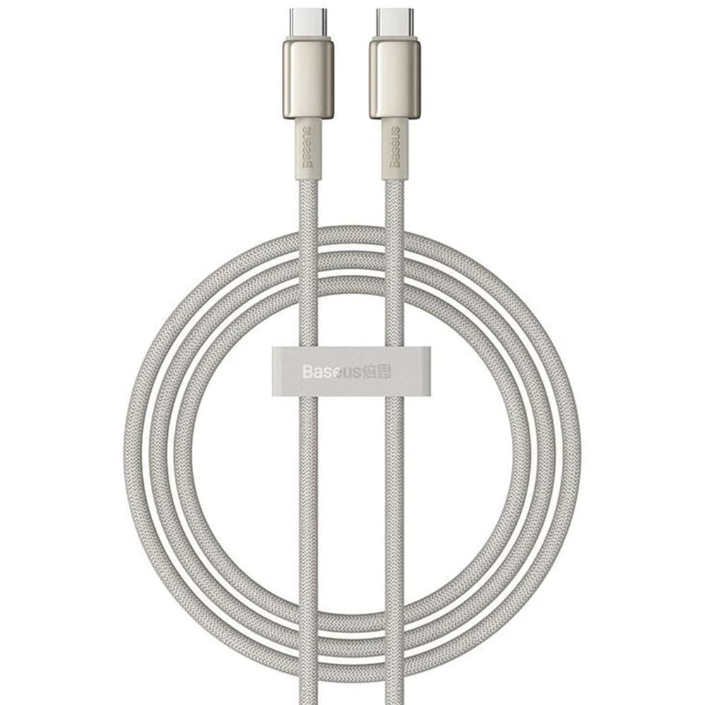 Baseus Data Cable Tungsten Gold Type-C na Type-C Super Fast Charge 100W 480Mbps 1m zlatá - náhled 1