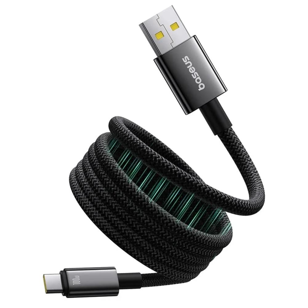 Baseus Data Cable Tungsten Gold Type-C na USB Super Fast Charge 100W 480Mbps 1m černá - náhled 1