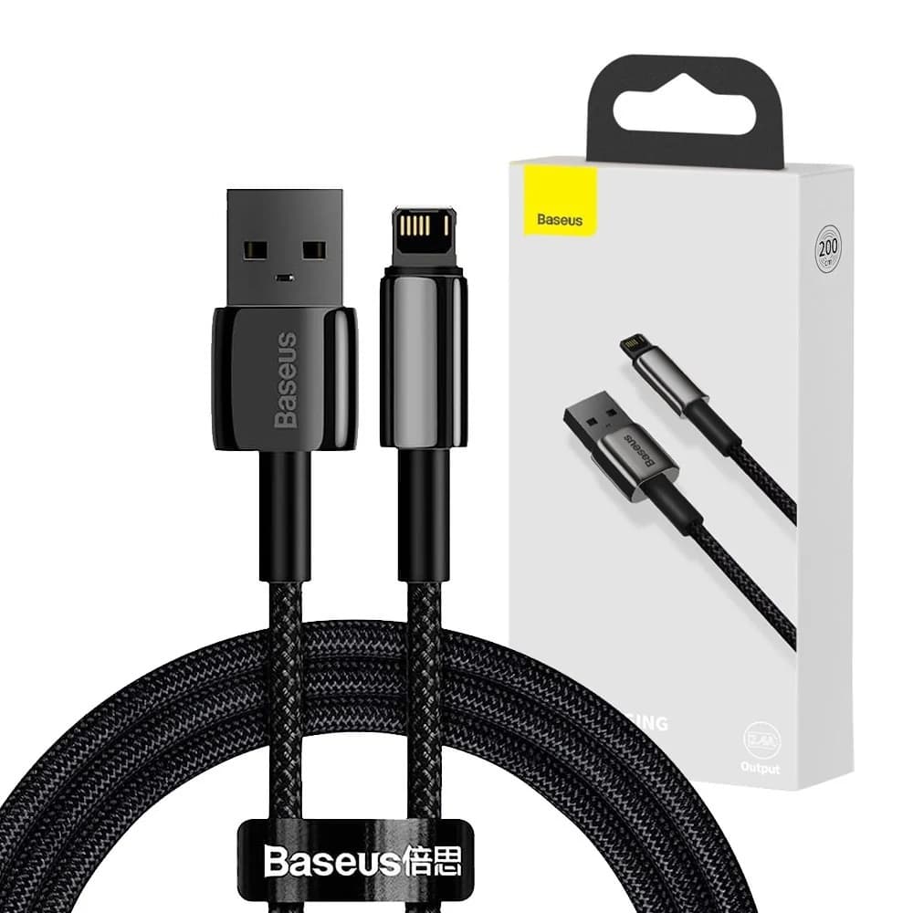 Baseus Data Cable Tungsten Gold USB-A na Lightning 2m černý - náhled 1