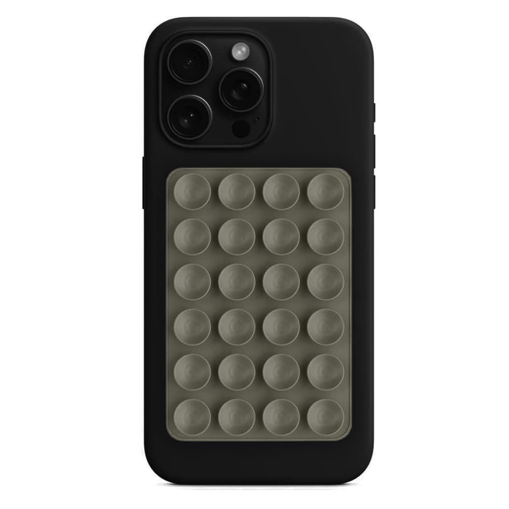 Techsuit Držák na telefon SC-PAD přísavka na selfie silikon světle šedá - náhled 1