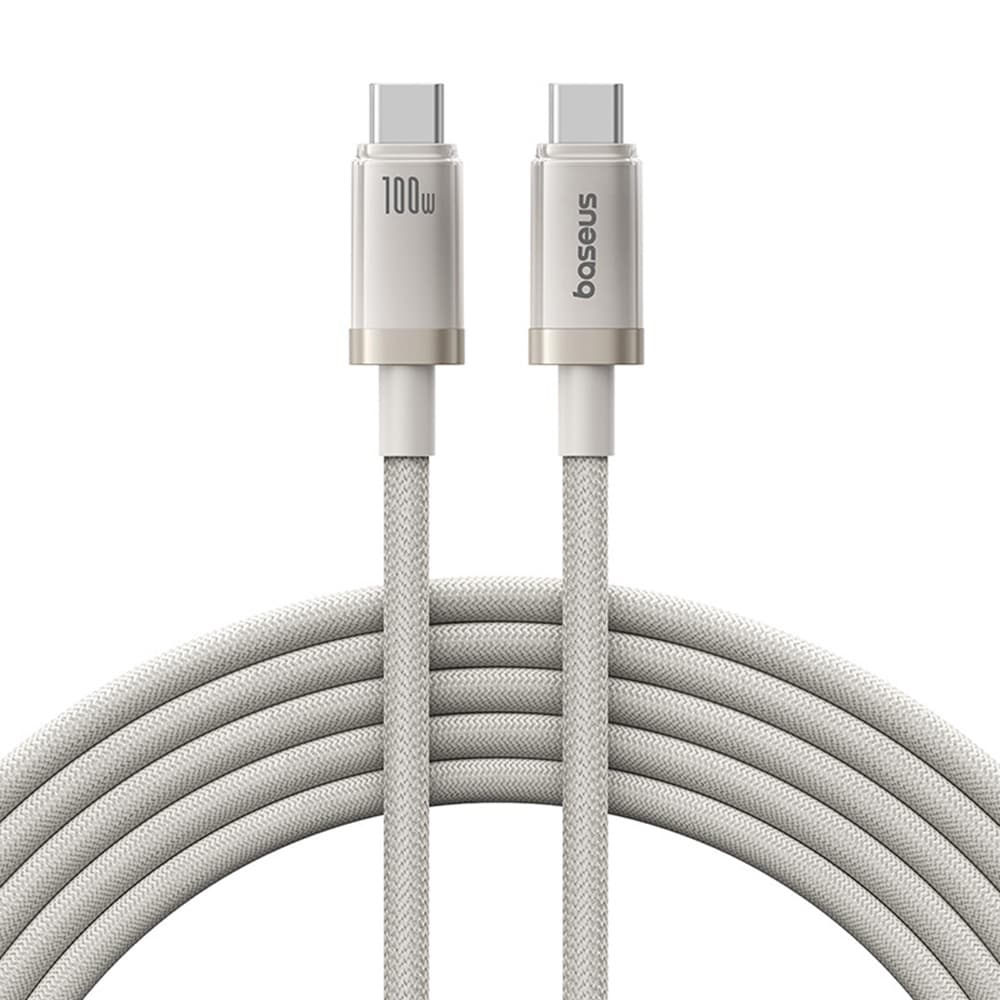 Baseus Data Cable Titanium USB-C na Type-C 100W rychlé nabíjení 2m zlatá - náhled 1