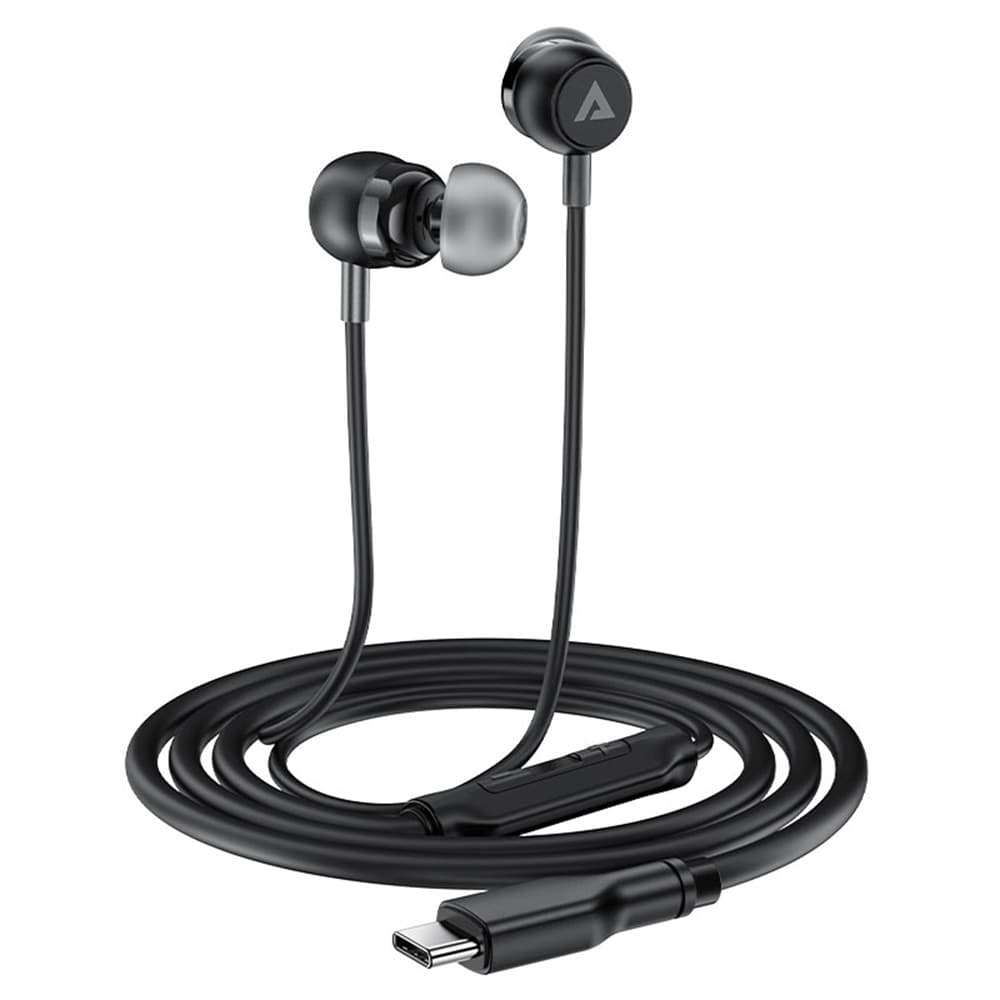 Acefast Wired Earphones L8 Type-C do uší s mikrofonem černé 1.2m - náhled 1