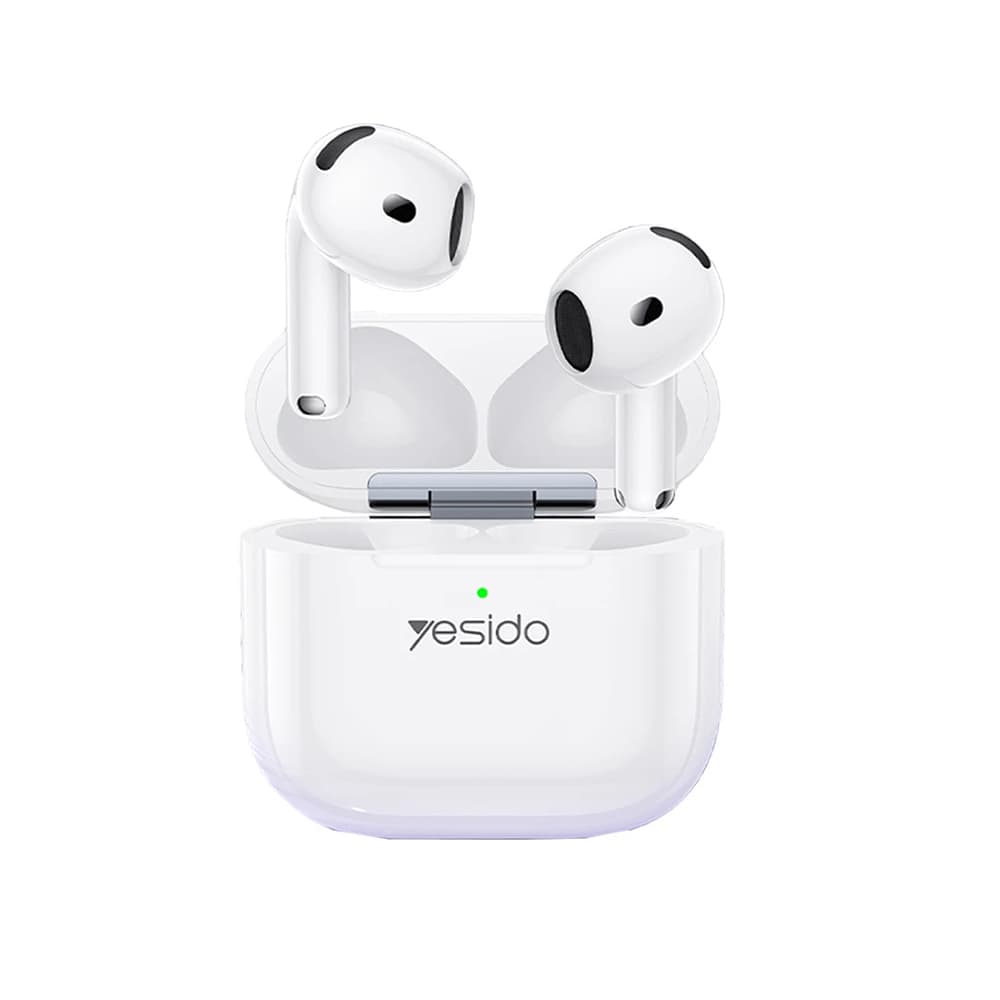 Yesido TWS32 bezdrátová sluchátka s ANC mikrofonem Bluetooth 5.4 bílá