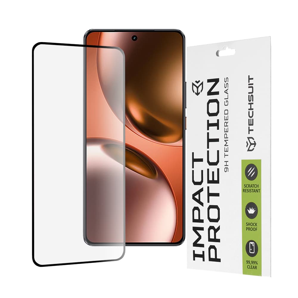 Ochranné sklo Techsuit 111D pro Realme GT 7 černé - náhled 1