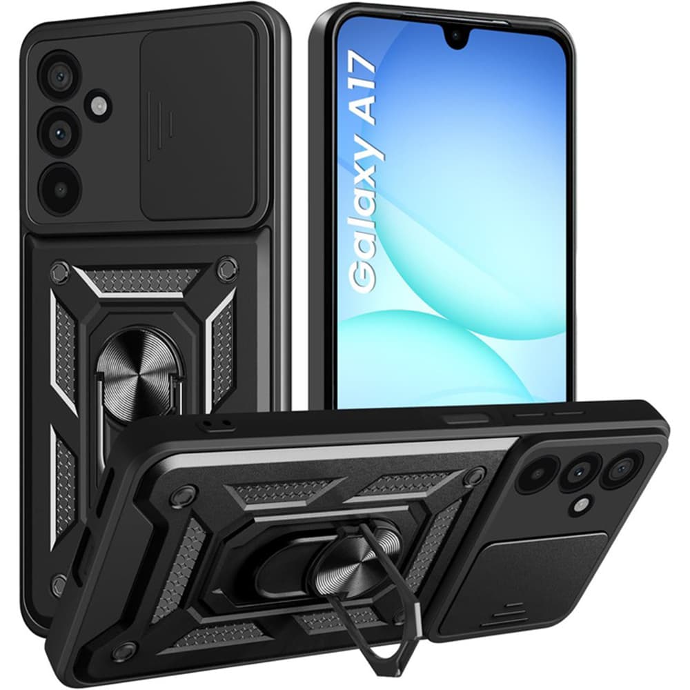 Techsuit CamShield Series pouzdro pro Samsung Galaxy A17 5G/A17 4G černé - náhled 1
