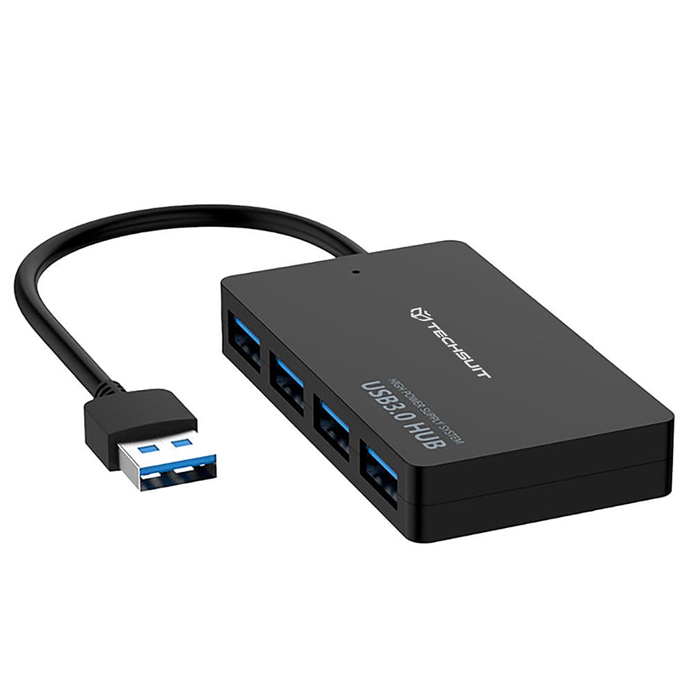 Techsuit Docking Station QuantumNode 4 v 1 H15 USB na 4x USB 3.0 ABS černá - náhled 1