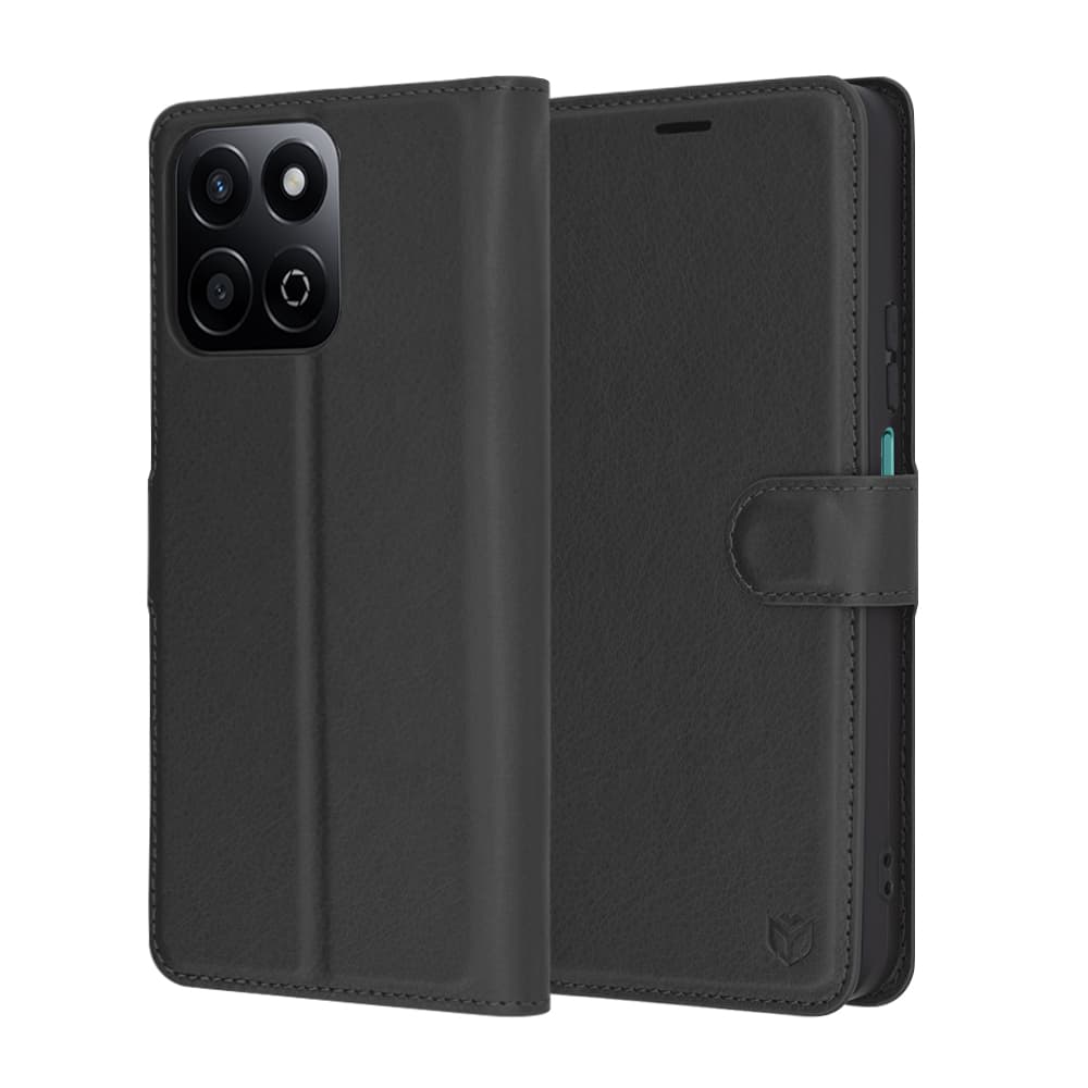 Pouzdro Techsuit Leather Folio pro Honor 200 Smart X7c černé - náhled 1