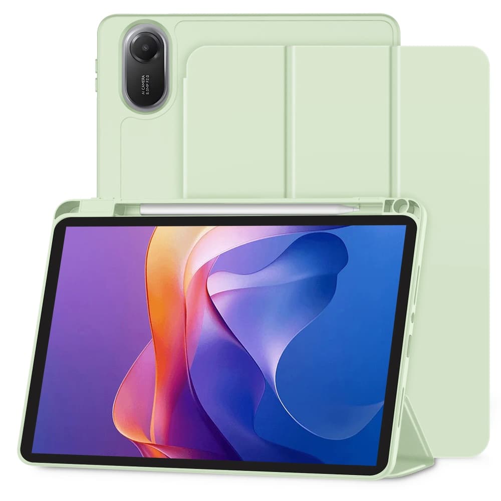 Pouzdro Techsuit Flex Trifold s držákem na tužku Xiaomi Redmi Pad 2 Matcha zelená - náhled 1