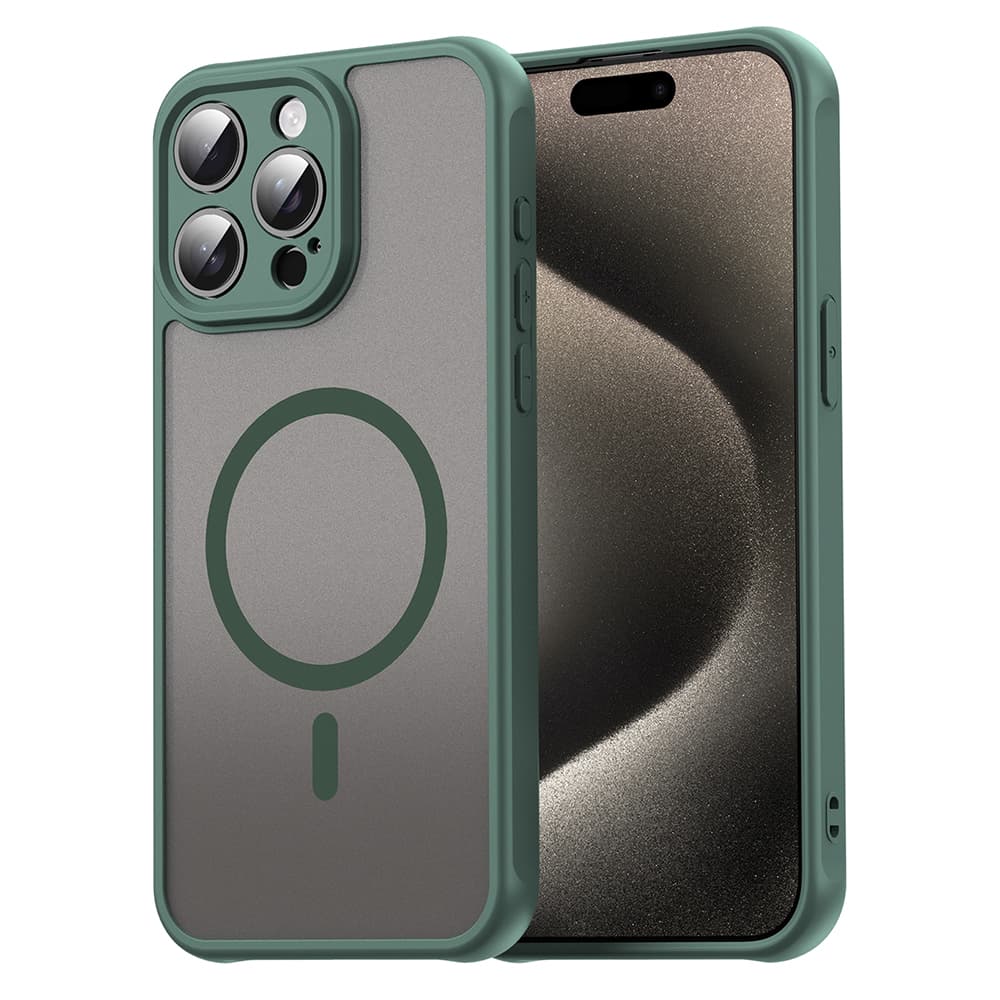 Techsuit HaloFrost II MagSafe pro iPhone 15 Pro zelená - náhled 1