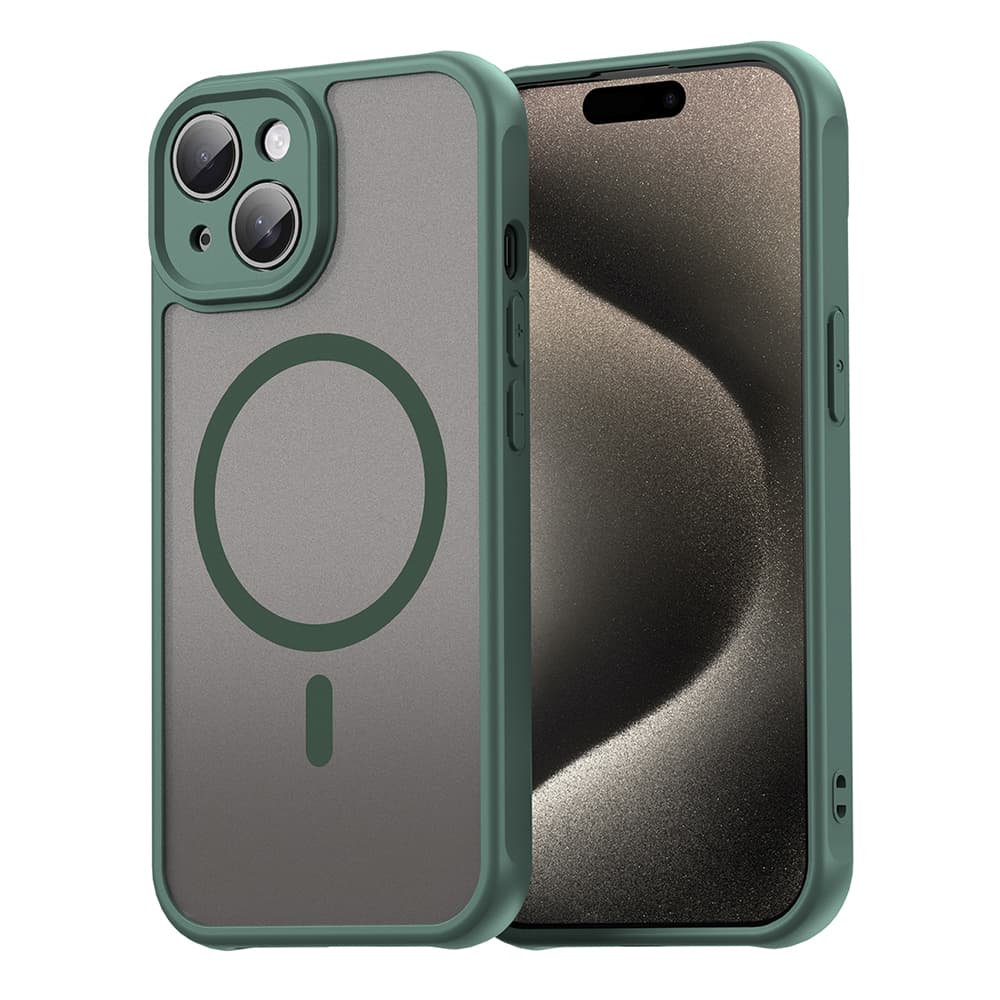 Techsuit HaloFrost II MagSafe pro iPhone 15 Plus zelená - náhled 1