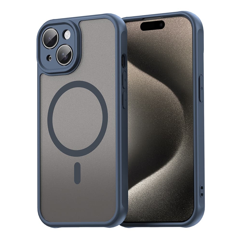 Techsuit HaloFrost II MagSafe pro iPhone 15 Plus námořnická modrá - náhled 1