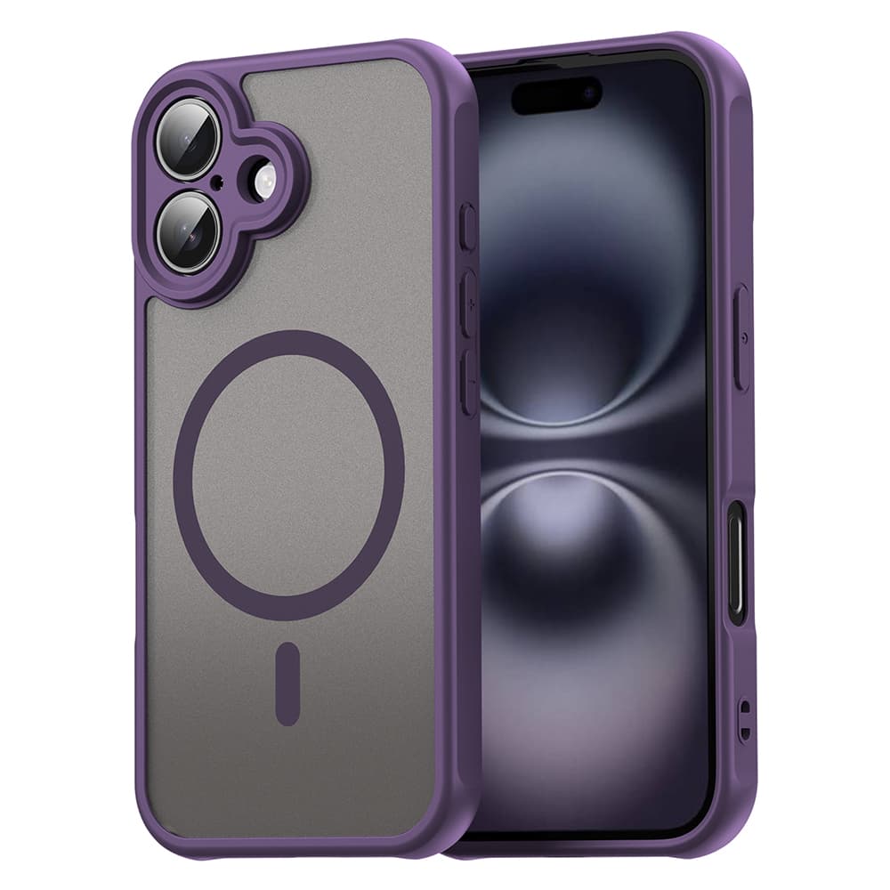 Techsuit HaloFrost II MagSafe pro iPhone 16 fialová - náhled 1