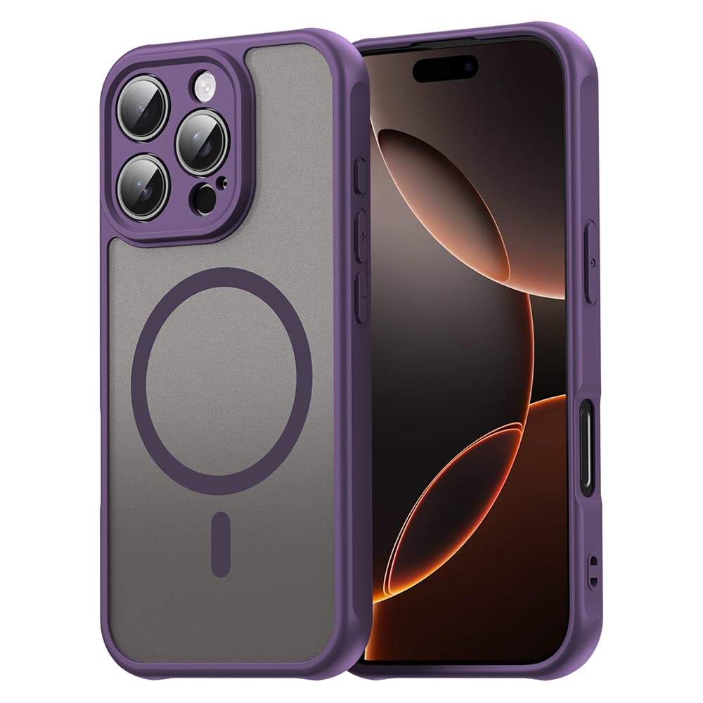 Techsuit HaloFrost II MagSafe pro iPhone 16 Pro fialová - náhled 1