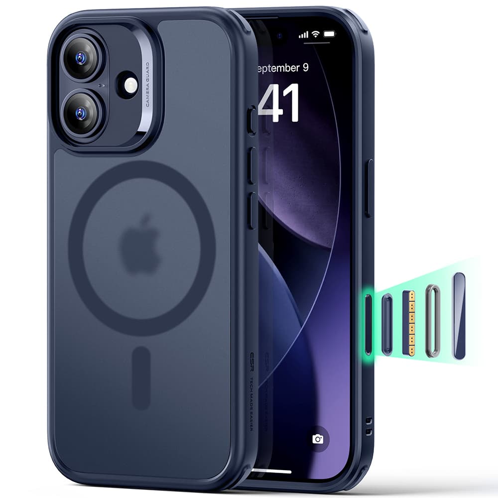 ESR Classic Hybrid HaloLock pro iPhone 17 v matné modré - náhled 1