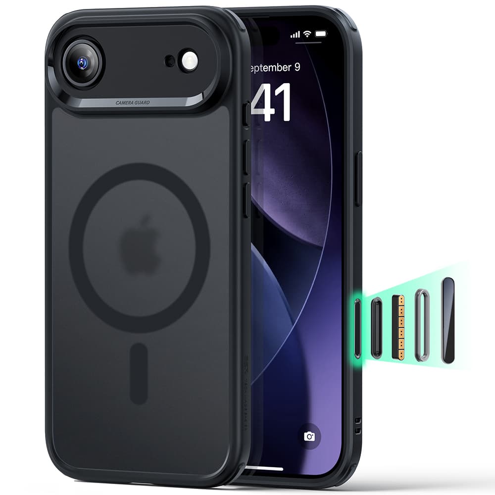 ESR Classic Hybrid HaloLock pro iPhone 17 Air v matné černé - náhled 1