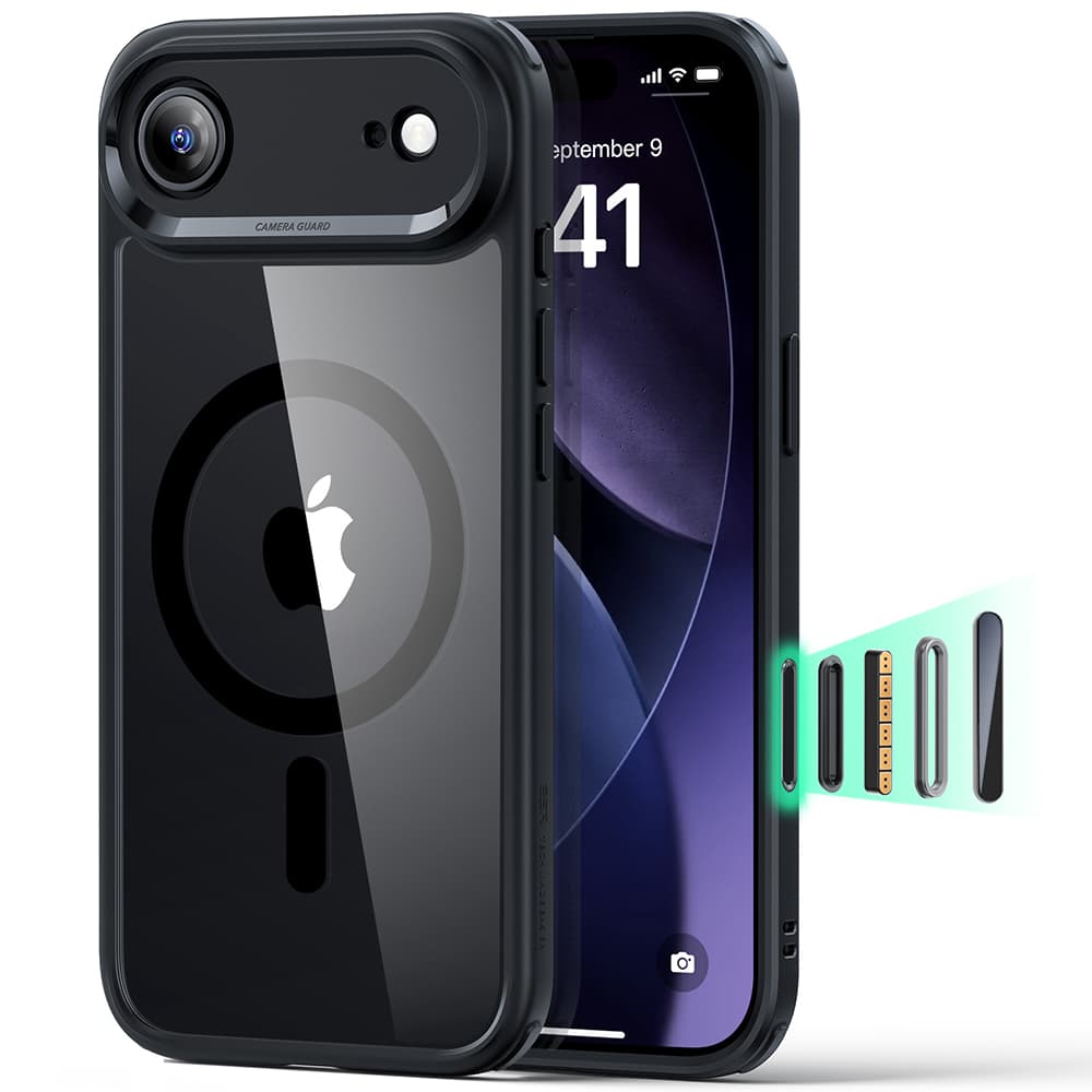 ESR Classic Hybrid HaloLock pro iPhone 17 Air čirý černý - náhled 1