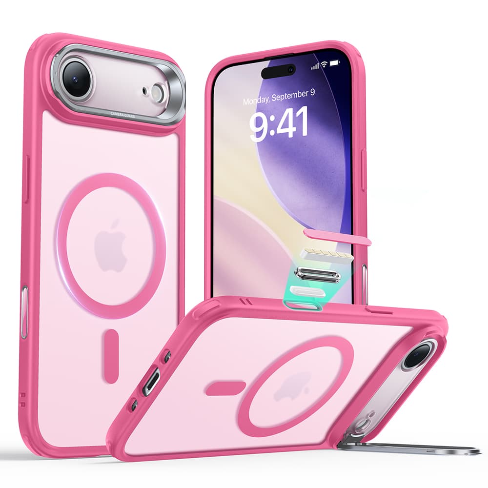ESR Classic Hybrid HaloLock Kickstand pro iPhone 17 Air Růžová Mlha - náhled 1