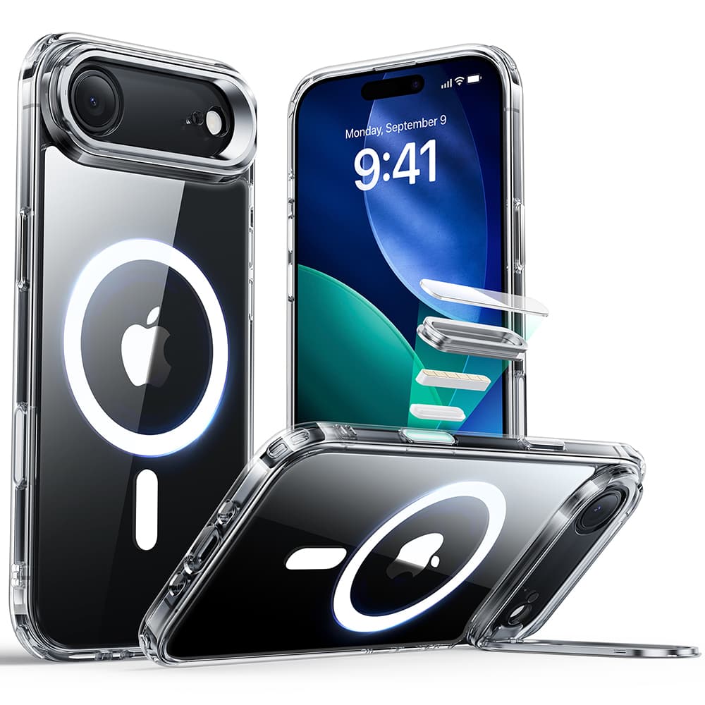 ESR Classic Hybrid HaloLock Kickstand pro iPhone 17 Air průhledný - náhled 1