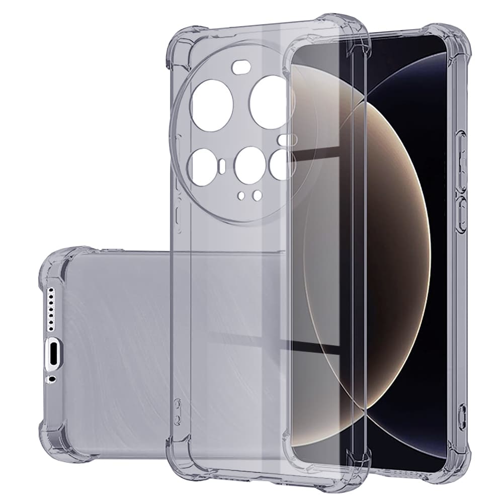 Techsuit Shockproof průhledný silikon Xiaomi 15 Ultra kouřově černý