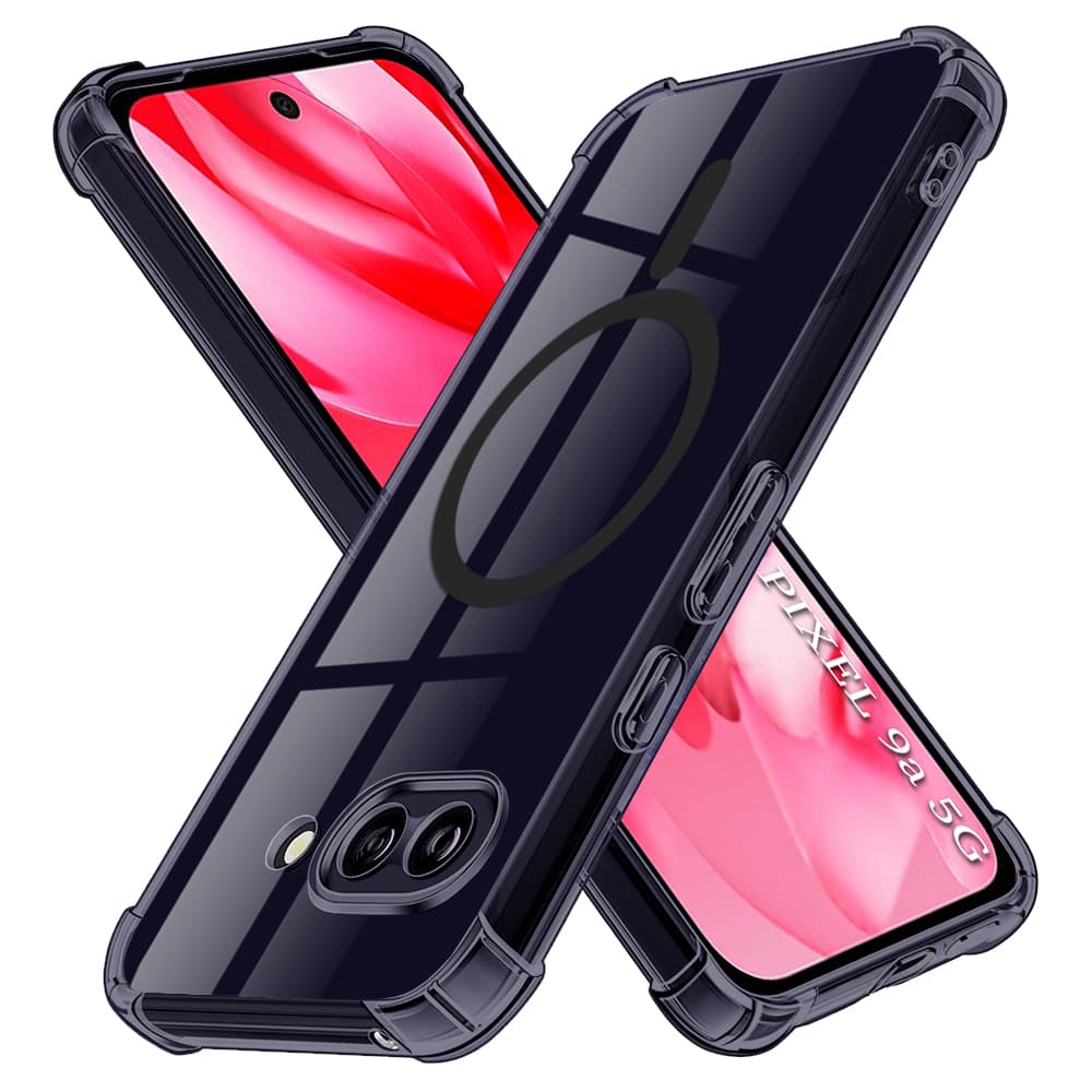 Techsuit Shockproof průhledný silikonový MagSafe Google Pixel 9a kouřově černý - náhled 1