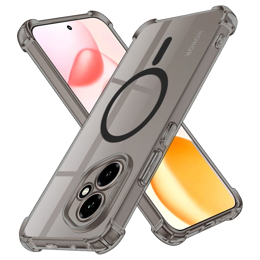 Techsuit Shockproof průhledný silikon MagSafe Samsung Galaxy A07 4G kouřově černý
