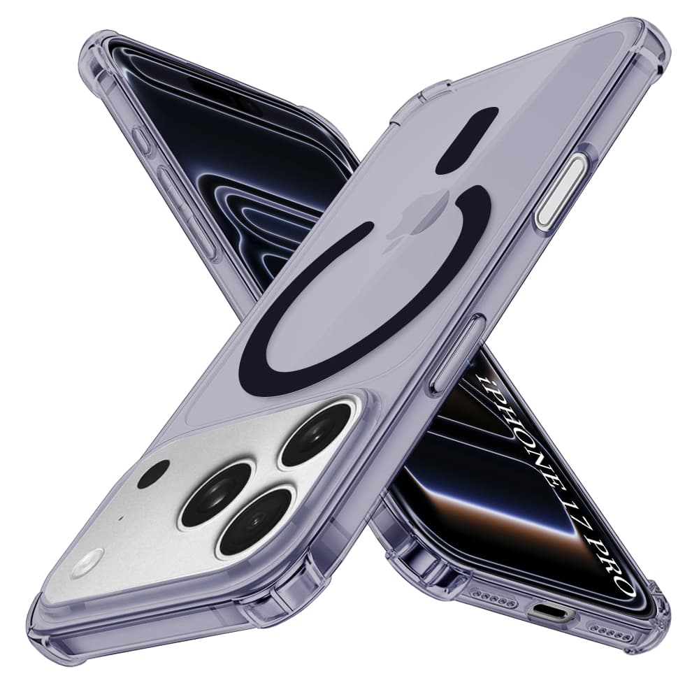Techsuit Shockproof průhledný silikon MagSafe iPhone 17 Pro kouřově černá - náhled 1