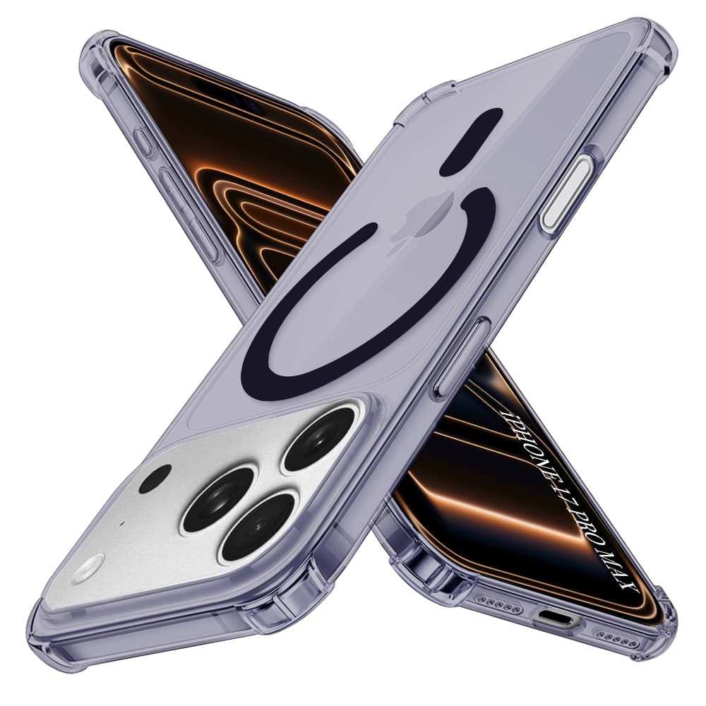 Techsuit Shockproof průhledný silikon MagSafe iPhone 17 Pro Max kouřově černá - náhled 1
