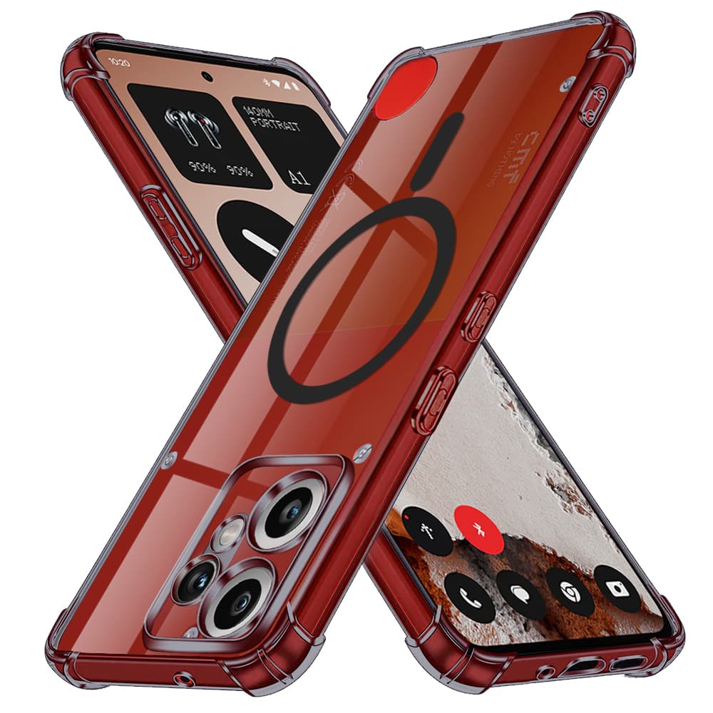 Techsuit Shockproof průhledný silikonový MagSafe Nothing CMF Phone 2 Pro kouřově černý - náhled 1