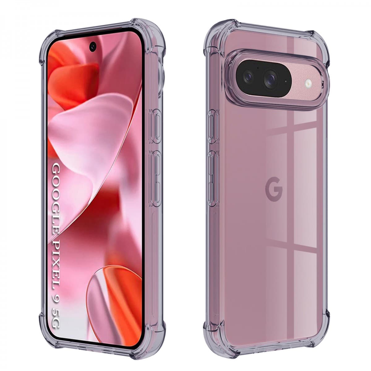 Techsuit Shockproof průhledný silikon Google Pixel 9 kouřově černý