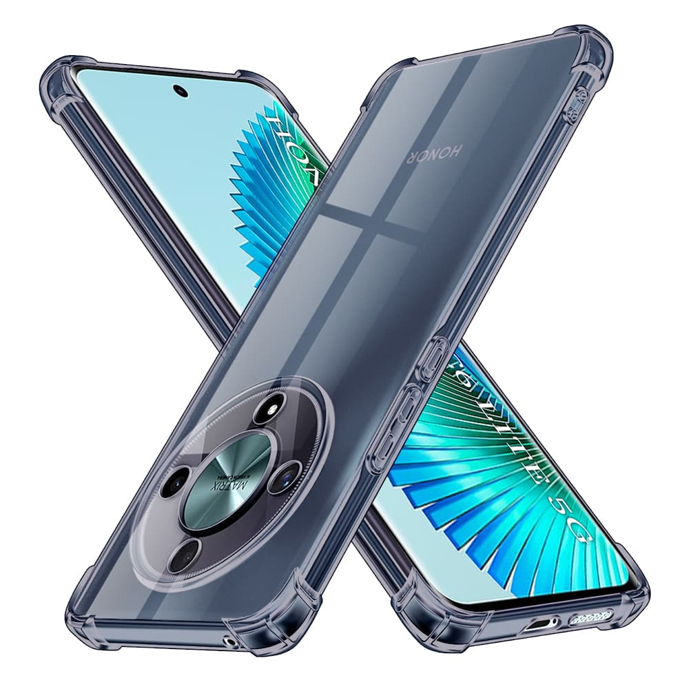 Techsuit Shockproof průhledný silikon Honor Magic6 Lite kouřově černý